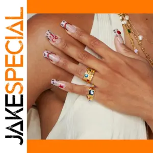 Vintage Stainless Steel Celestial Star Ring Model JDR0111022-7