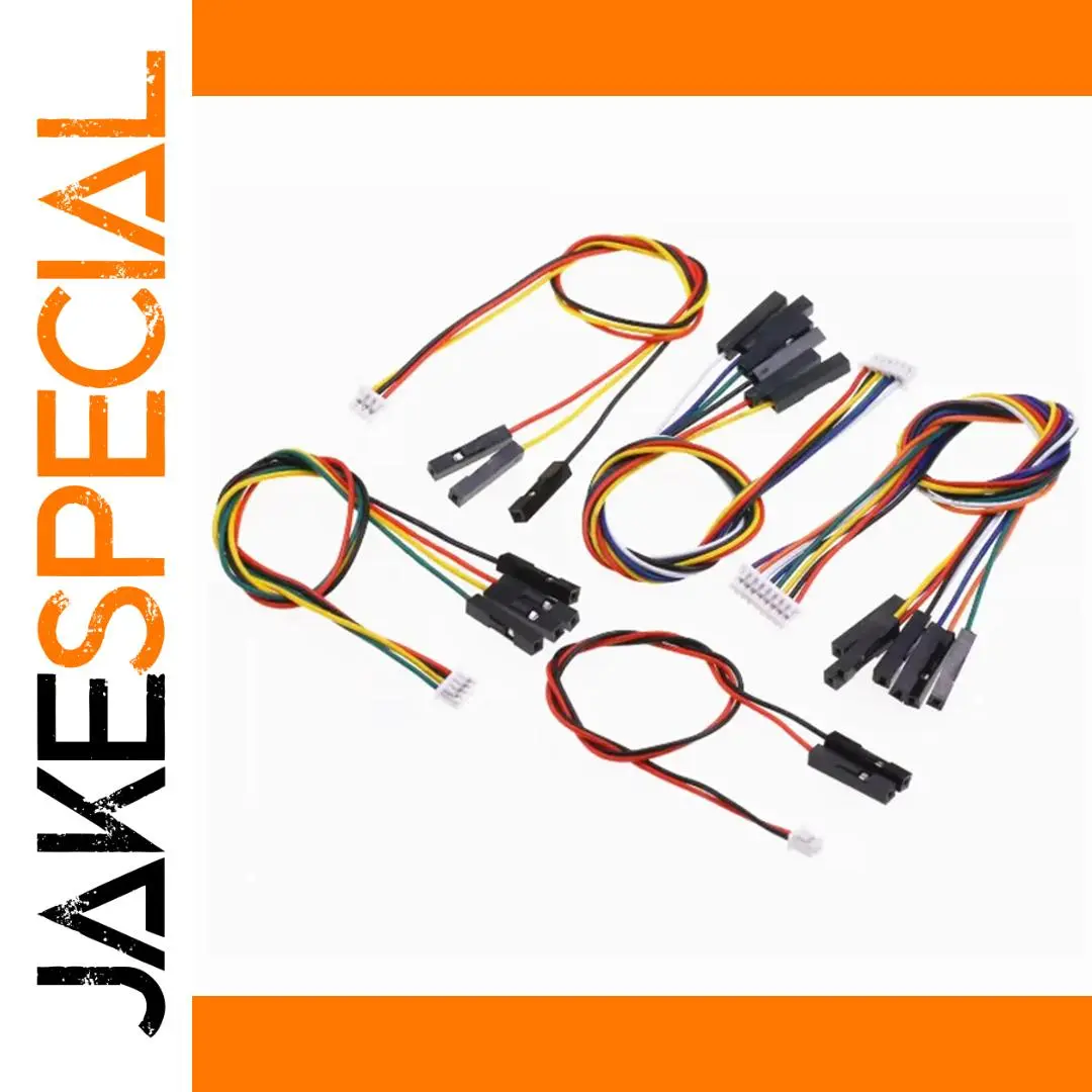 Versatile 5-Pin Jumper Wire Set with JST & DuPont Connectors 1 Versatile 5-Pin Jumper Wire Set with JST & DuPont Connectors