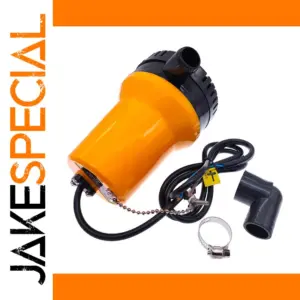 Compact 12V Orange Submersible Water Pump