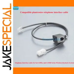 Plantronics CS500 & Savi W700 Series RJ9 Connection Cable