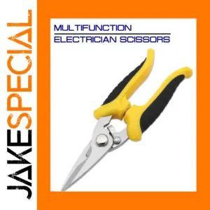 Heavy-Duty Electrician Scissors 180mm with Safety Lock