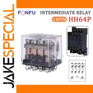 Set of 5 HH64P Electromagnetic Relays for Automation