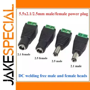 Welding-Free DC Power Plug 2 Sizes