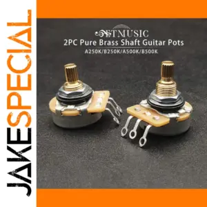 Set of Brass Shaft Guitar Potentiometers
