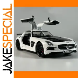 White Mercedes-Benz SLS 1:24 Diecast Model