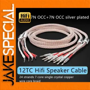 Premium 12TC OCC Silver Speaker Cable