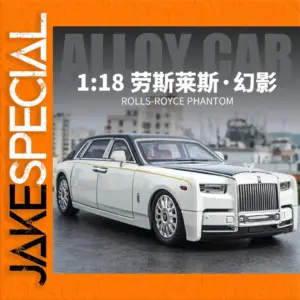 White 1:18 Scale Rolls Royce Phantom Model