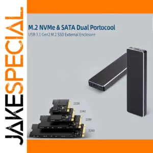 M.2 NVMe SSD Enclosure USB-C 10Gbps