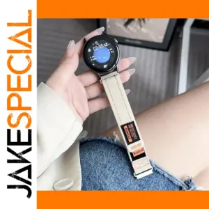 Beige Nylon Watch Strap for Samsung Galaxy Watch
