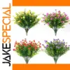 Vibrant Outdoor Artificial Flower Bouquet 35cm