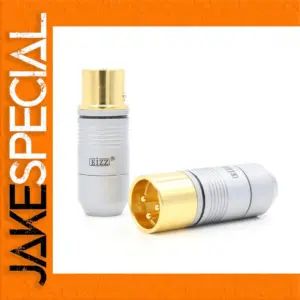 Gold-Plated XLR Connectors Set for Audio