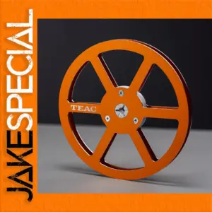 7-Inch Orange Aluminum Reel for Open Reel Tapes