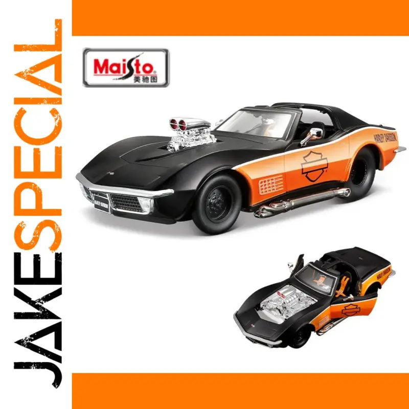 The Timeless Charm of the Chevrolet 1970 Corvette Harley Diecast Model 1 8e54310fab97438ba2338a12 product image