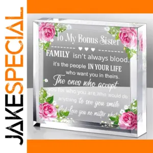 Elegant Heart Acrylic Keepsake for Sisters