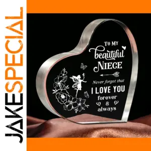 Acrylic Heart Keepsake for Niece