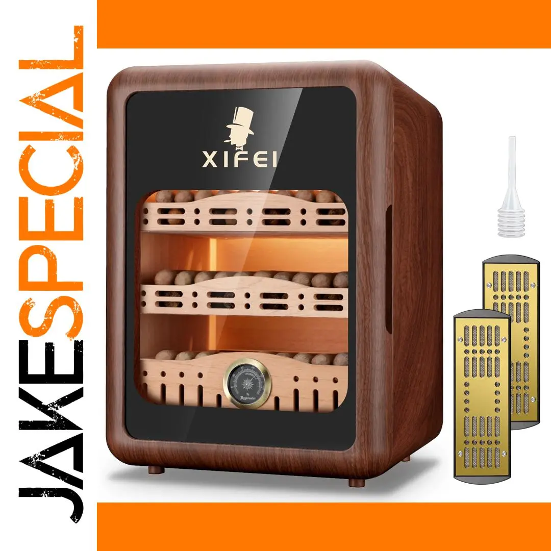 Elegant Wooden Cigar Humidor by BrandX 1 Elegant Wooden Cigar Humidor by BrandX