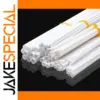 White ABS Plastic Round Tube Set, 20pcs