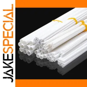 White ABS Plastic Round Tube Set, 20pcs