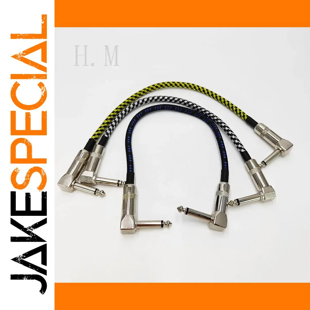 High-Quality Guitar Effect Pedal Patch Cables (Set of 3) 1 High-Quality Guitar Effect Pedal Patch Cables (Set of 3)