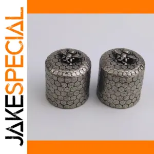 Vintage Metal Guitar Control Knob Set with Bee Design