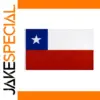 Vibrant Chile Flag 90x150 cm Polyester