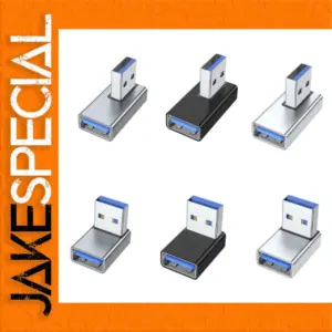 USB 3.0 90-Degree Angle Adapter for Tight Spaces