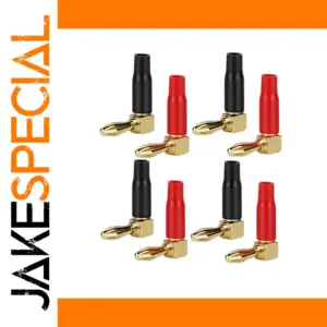 Gold-Plated Banana Plugs for Speakers