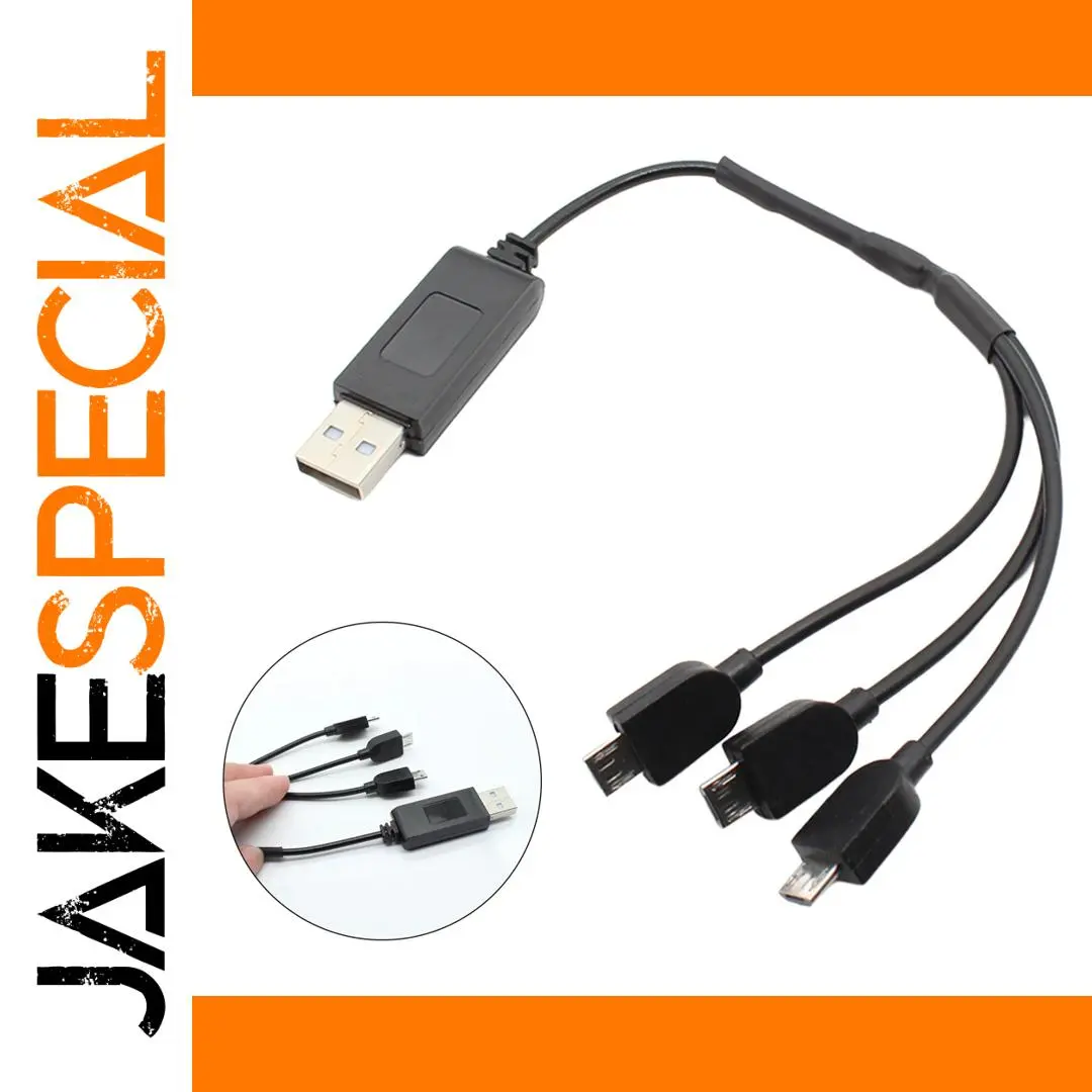 3-in-1 USB Charger Cable for RC Batteries 1 3-in-1 USB Charger Cable for RC Batteries