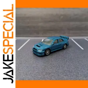 Blue Subaru Impreza Diecast Model 1:64 Scale