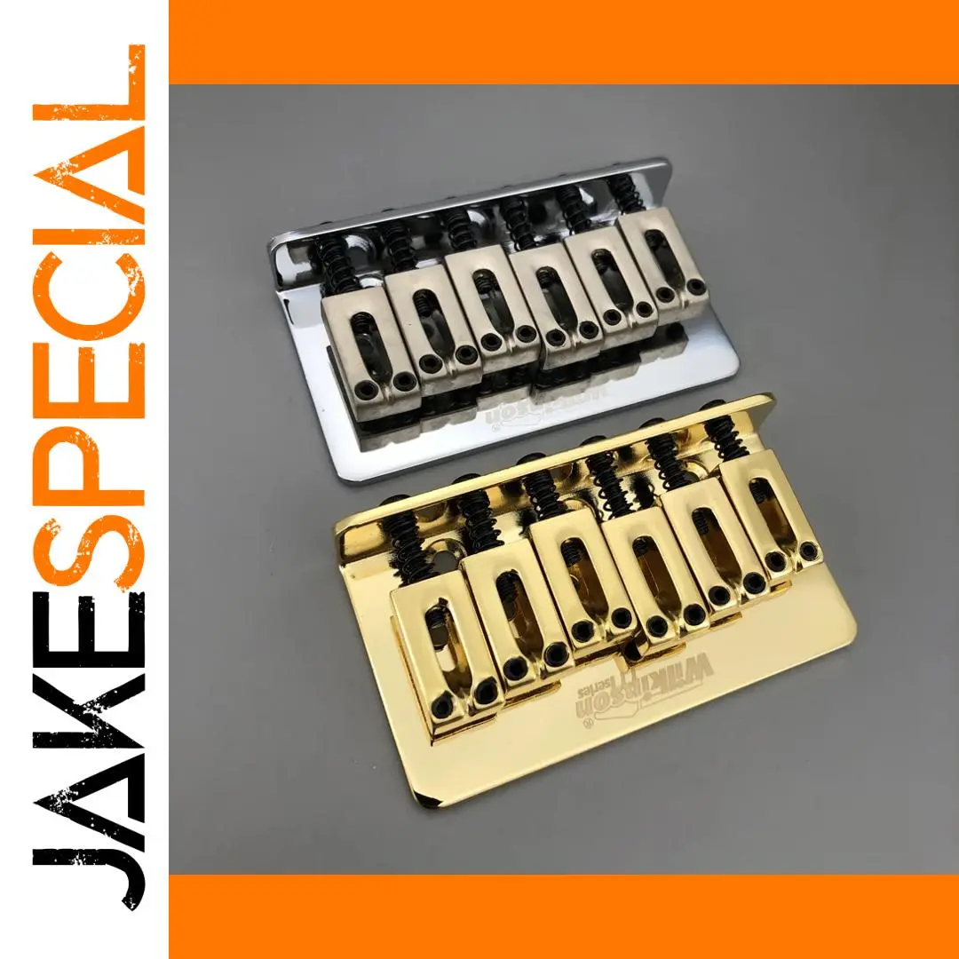 Wilkinson Hardtail Stratocaster Guitar Bridge Chrome or Gold 1 Wilkinson Hardtail Stratocaster Guitar Bridge Chrome or Gold
