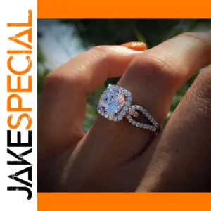 Sterling Silver Geometric Cubic Zirconia Ring