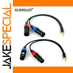 3.5mm to Dual XLR Audio Adapter Cable