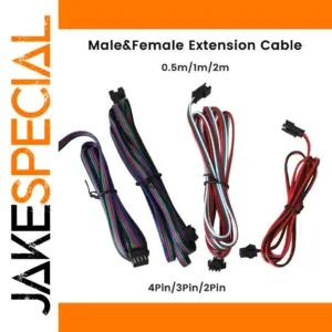 RGB LED Strip Extension Cable 0.5m-2m