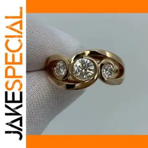 Geometric Cocktail Ring in Silver or Gold