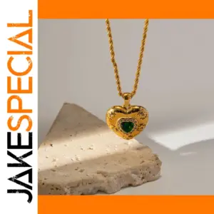 Elegant Stainless Steel Heart Pendant Necklace