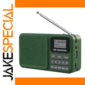Vibrant Green Portable Emergency Radio