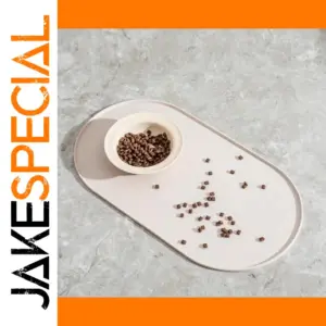 Pet Feeding Mat in Soft Apricot Silicone