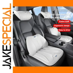 Luxury Leather Neck Pillow for Vehicles