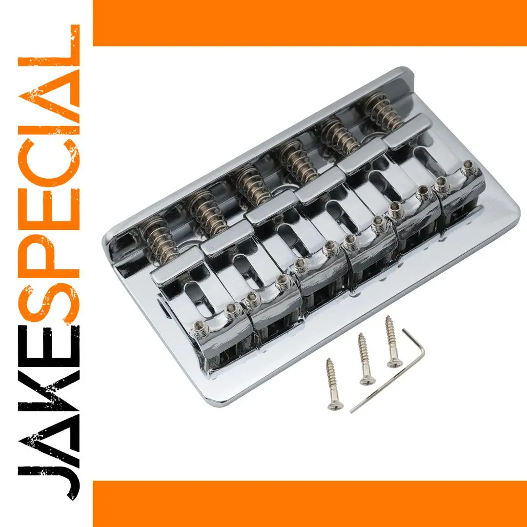 Chrome Electric Guitar Bridge for Strat & Tele 1 Chrome Electric Guitar Bridge for Strat & Tele