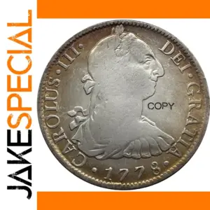 1778 Carlos III Vintage Coin Replica