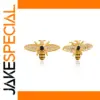 Stainless Steel Bee Stud Earrings JDE0107026