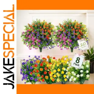 Vibrant Artificial Flower Bundle 35cm