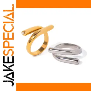 Stainless Steel Geometric Ring Model JDR2401002