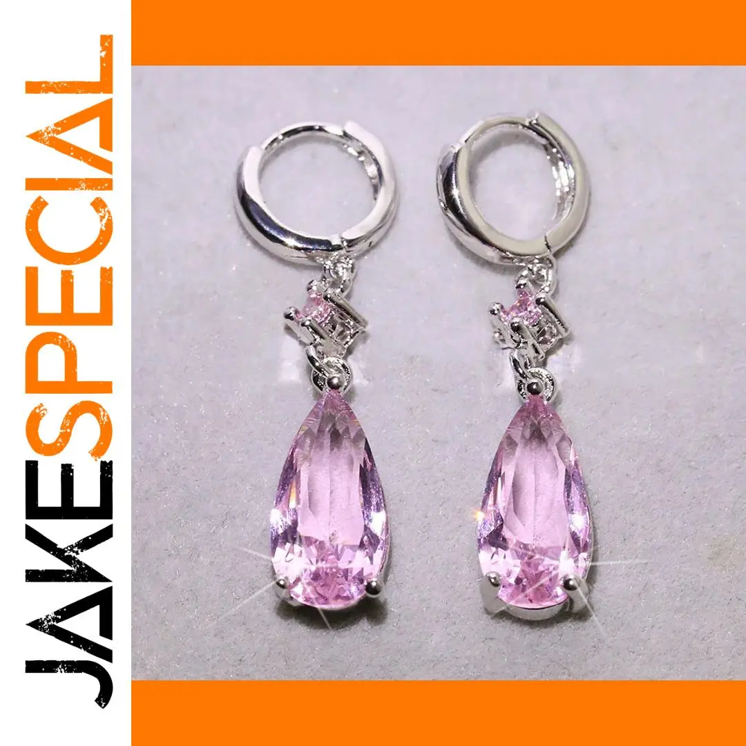 Vintage Silver Zircon Earrings ED0338 1 Vintage Silver Zircon Earrings ED0338