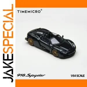 Black and Gold Porsche 918 Spyder Model 1:64