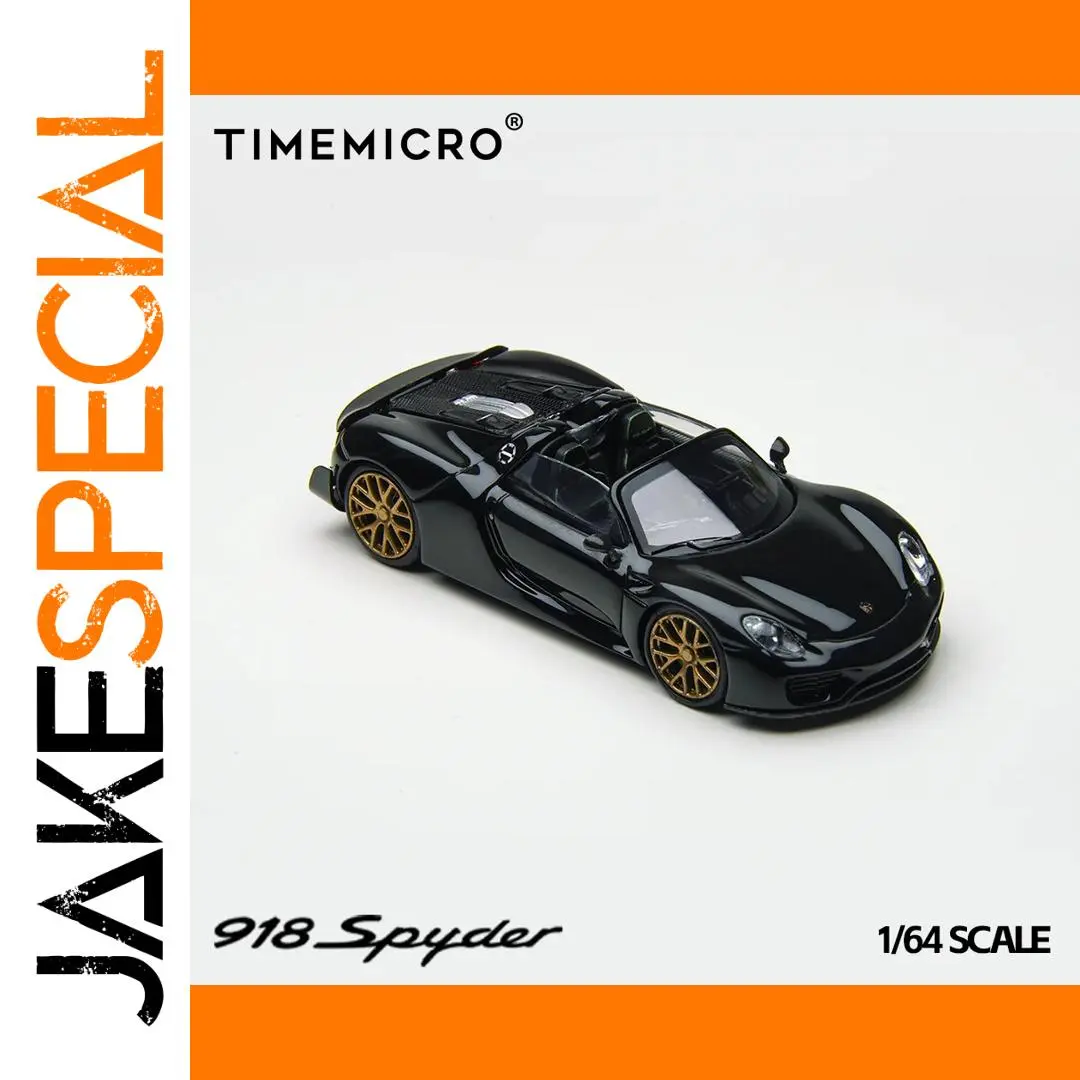 Black and Gold Porsche 918 Spyder Model 1:64 1 Black and Gold Porsche 918 Spyder Model 1:64