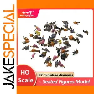 100 HO Scale Seated Figures for Dioramas