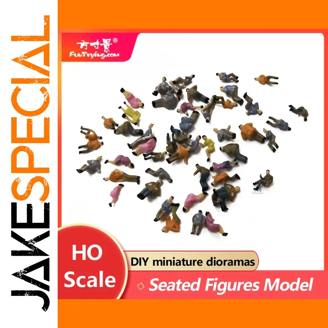 100 HO Scale Seated Figures for Dioramas 1 100 HO Scale Seated Figures for Dioramas