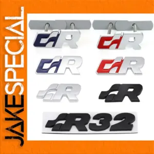 Volkswagen R Front Grille Badge in Metal Alloy