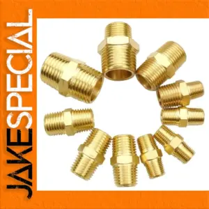 Brass Pipe Fitting with NPT/BSPT Threads 1/8"–1"